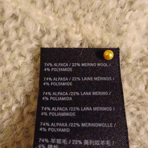 Anthropologie Alpaca & Merino Wool Two Tone Green Cardigan Size S. - Picture 14 of 14